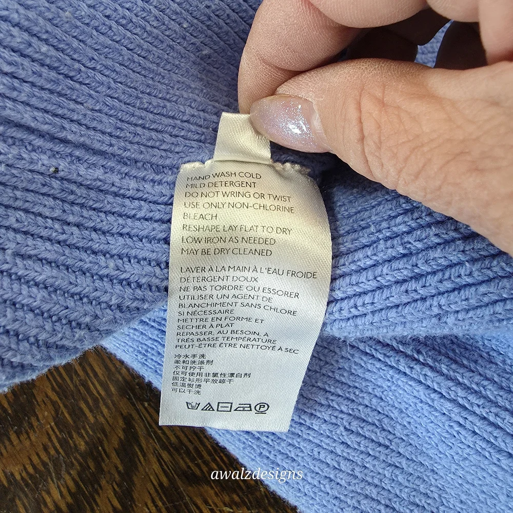 Free People Oversized Bohemian Easy Street Tunic Light Blue Crew Neck Sweater - Picture 5 of 11